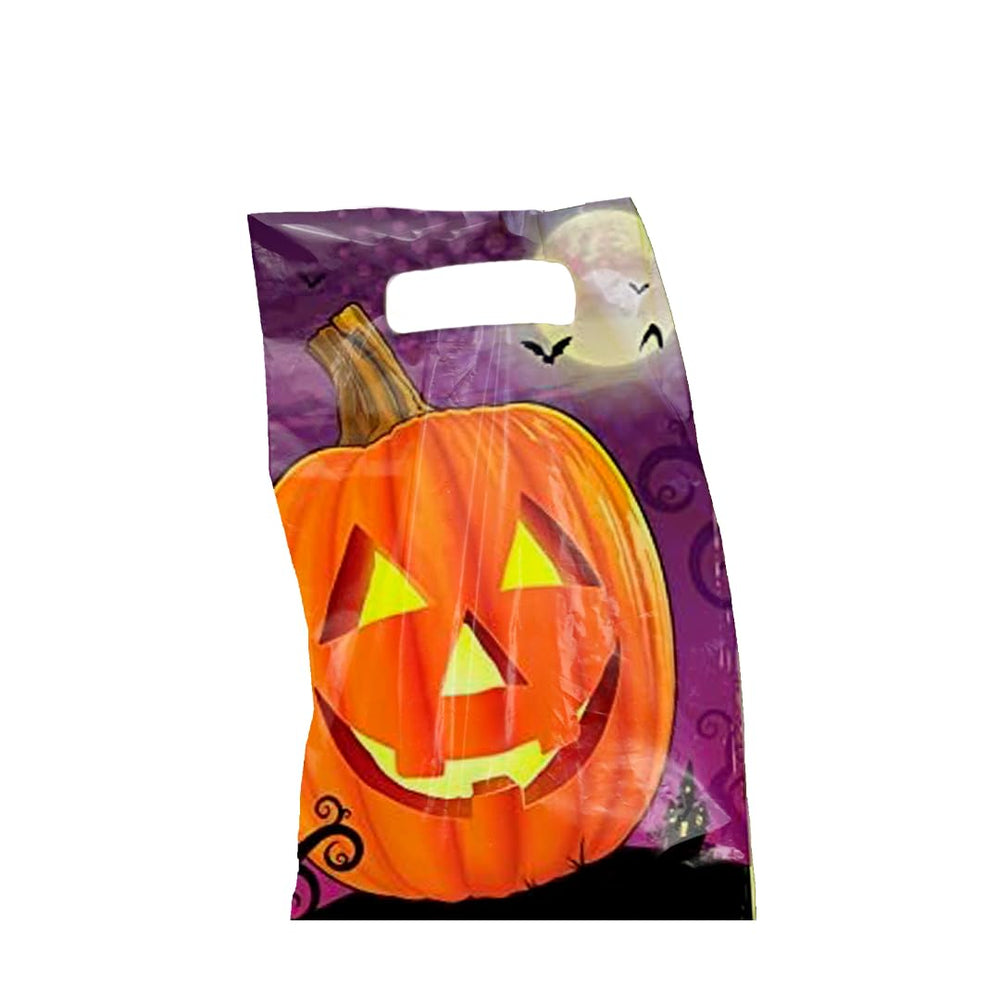 Kangaroo jack-o-lantern treat bag in orange for kid-friendly loot.