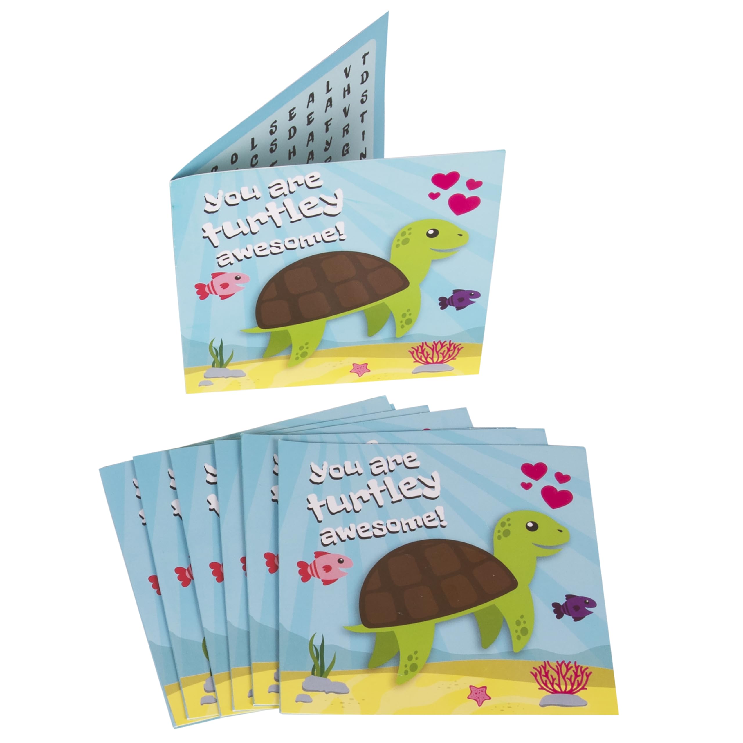 Kangaroo Sea Life Valentines card showing shark design for fun kid gifts