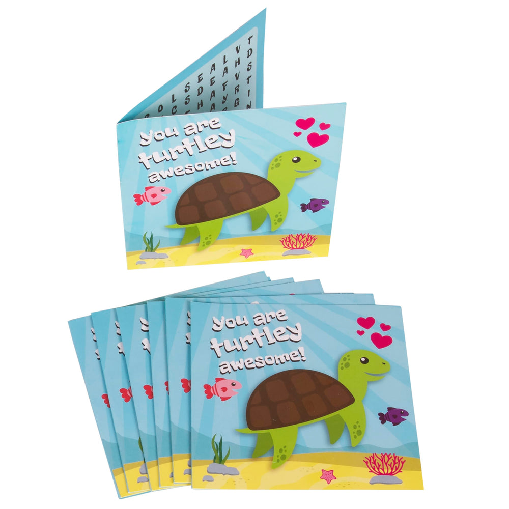 Kangaroo Sea Life Valentines card showing shark design for fun kid gifts