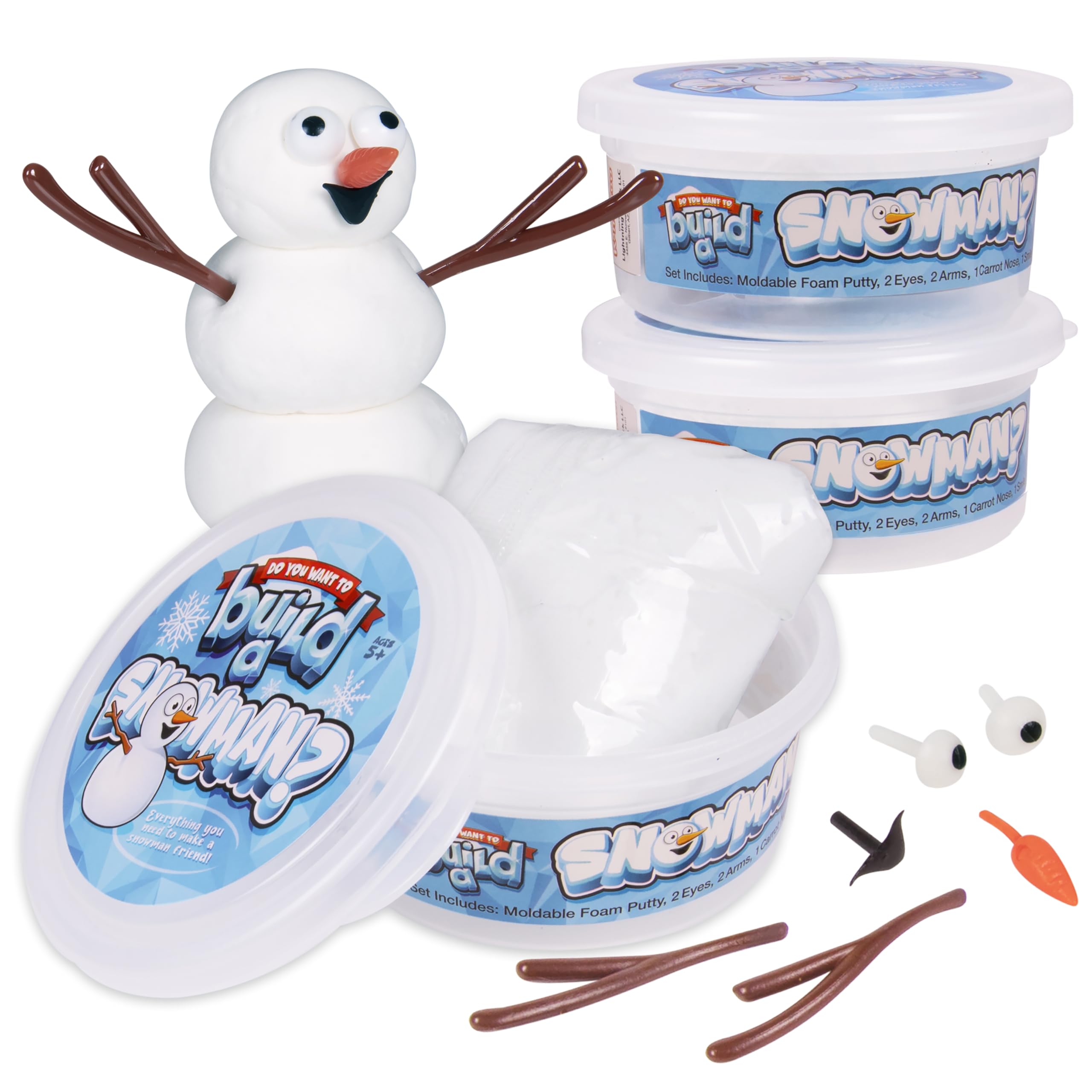 Kangaroo Snowman Kit packaging shown as a gift-ready stocking stuffer.