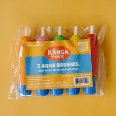 KangaToys Aqua Brush ergonomic design helps small hands grip comfortably.