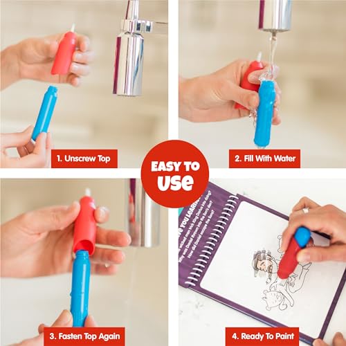 KangaToys Aqua Brush green close-up highlights durable bristles for gentle strokes.