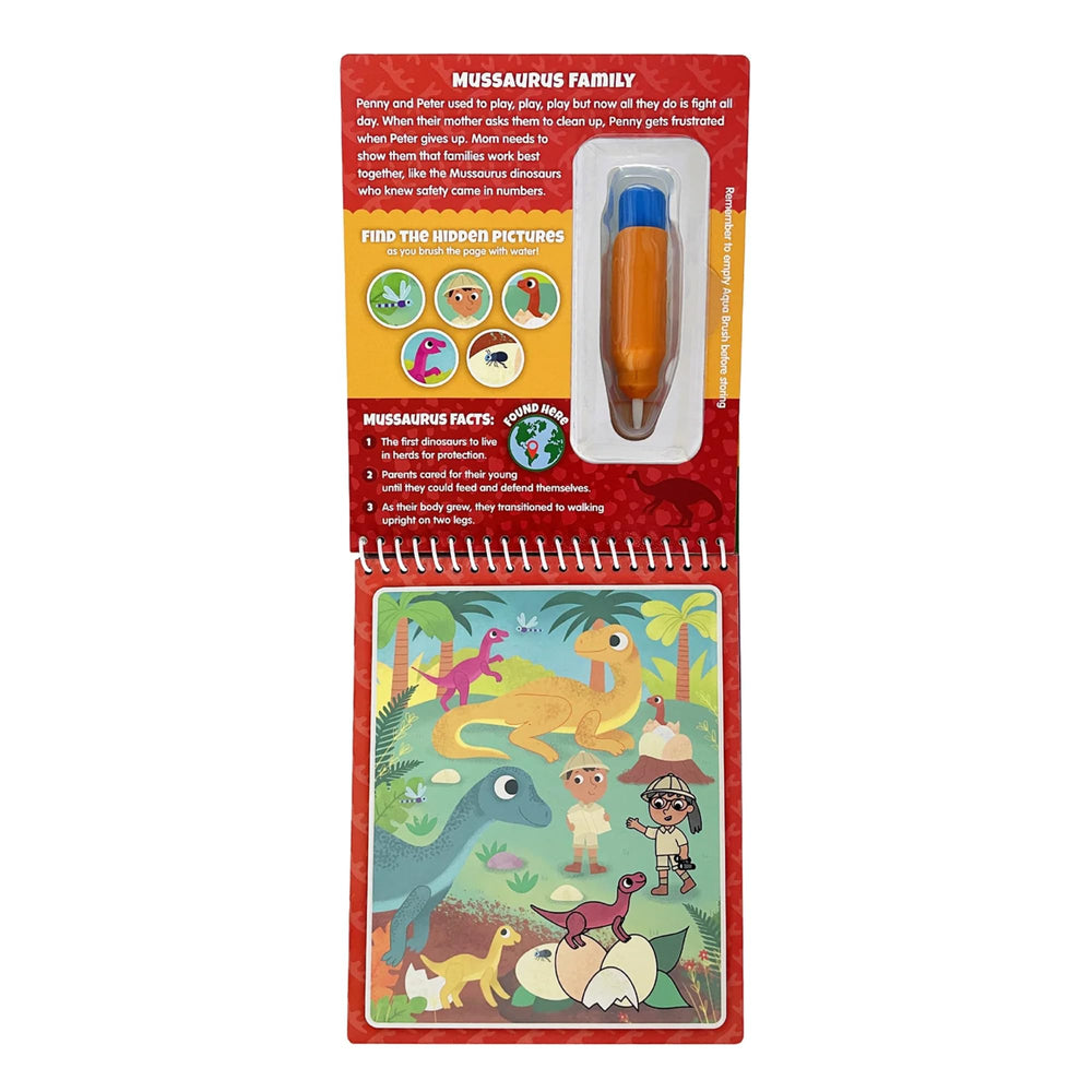 KangaToys Aqua Brush Plesiosaurs swimming scene enhances color recognition and focus
