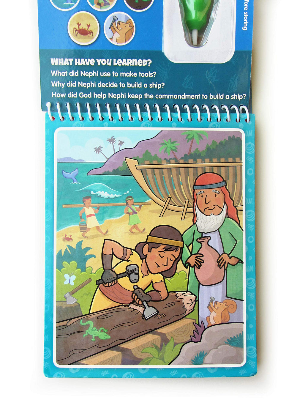 KangaToys Aqua Brush included—easy water painting for mess-free play