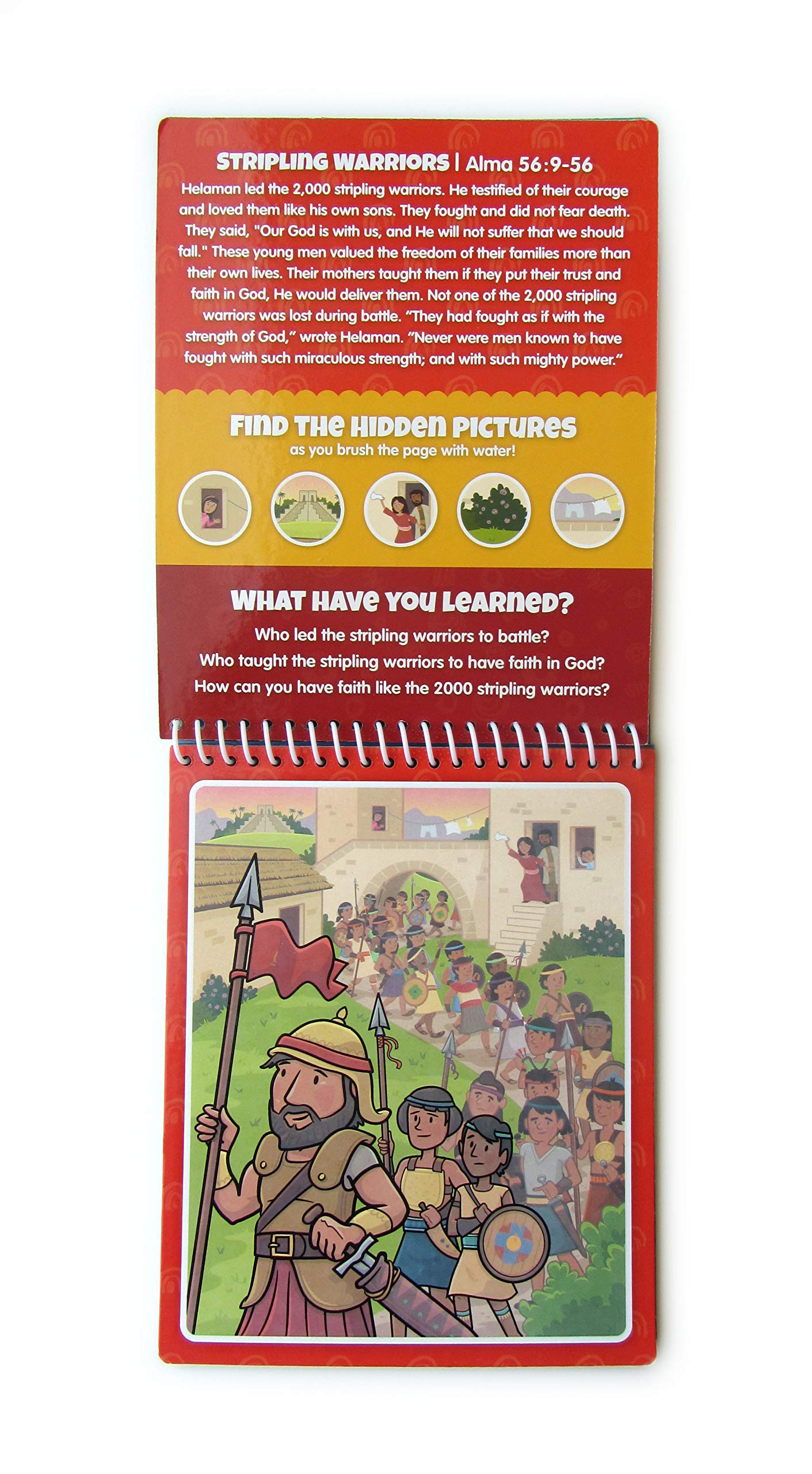 KangaToys Water Reveal Coloring Scripture Book Nephi boat scene—engaging storytelling visual