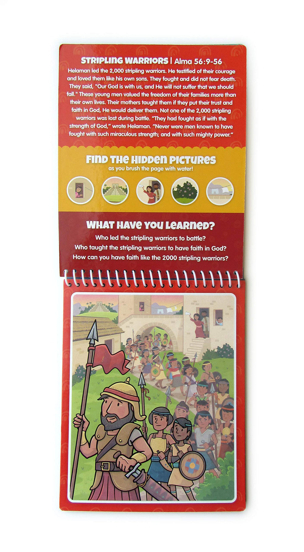 KangaToys Water Reveal Coloring Scripture Book Nephi boat scene—engaging storytelling visual