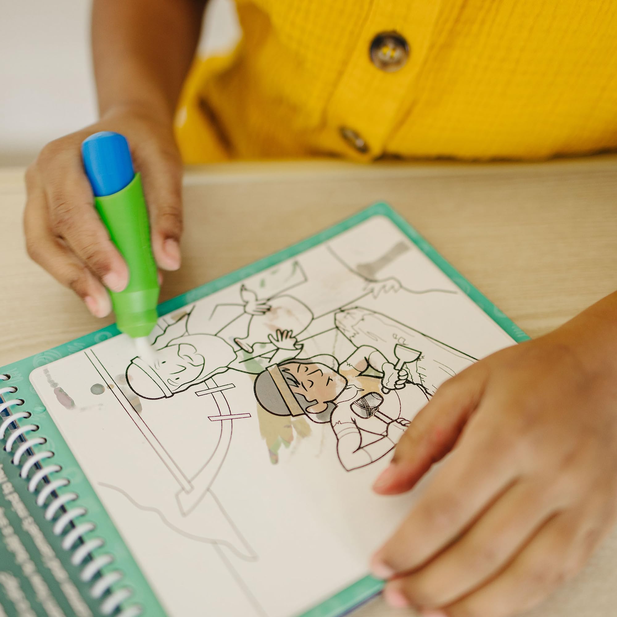 KangaToys Water Reveal Coloring Scripture Book reusable pages—color, relive, and revisit stories