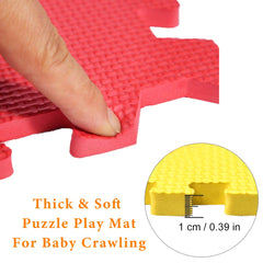 Kangler Kids Puzzle Play Mats textured surface reduces slips and cleans easily