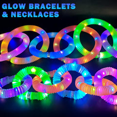 Kannove connectable glow wands used as necklaces or crowns