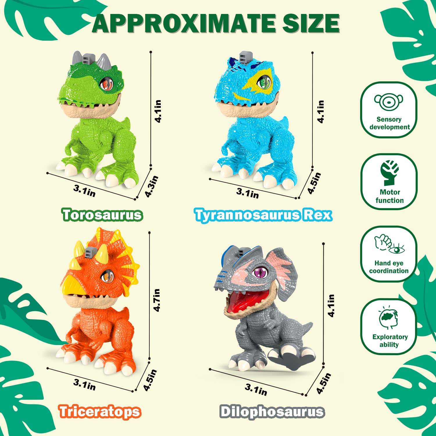 Kannove Torosaurus figure with realistic texture and durable materials.