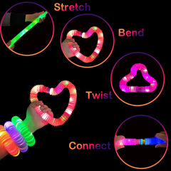 Kannove fidget pop tubes provide stretch play and giggles during playtime.