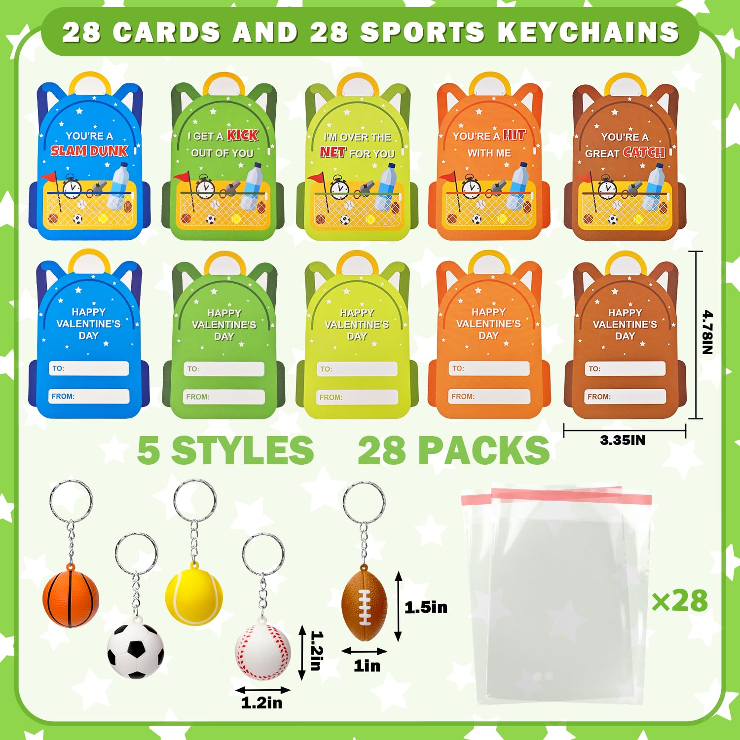 Kannove football keychain; vibrant color for kid party favors.