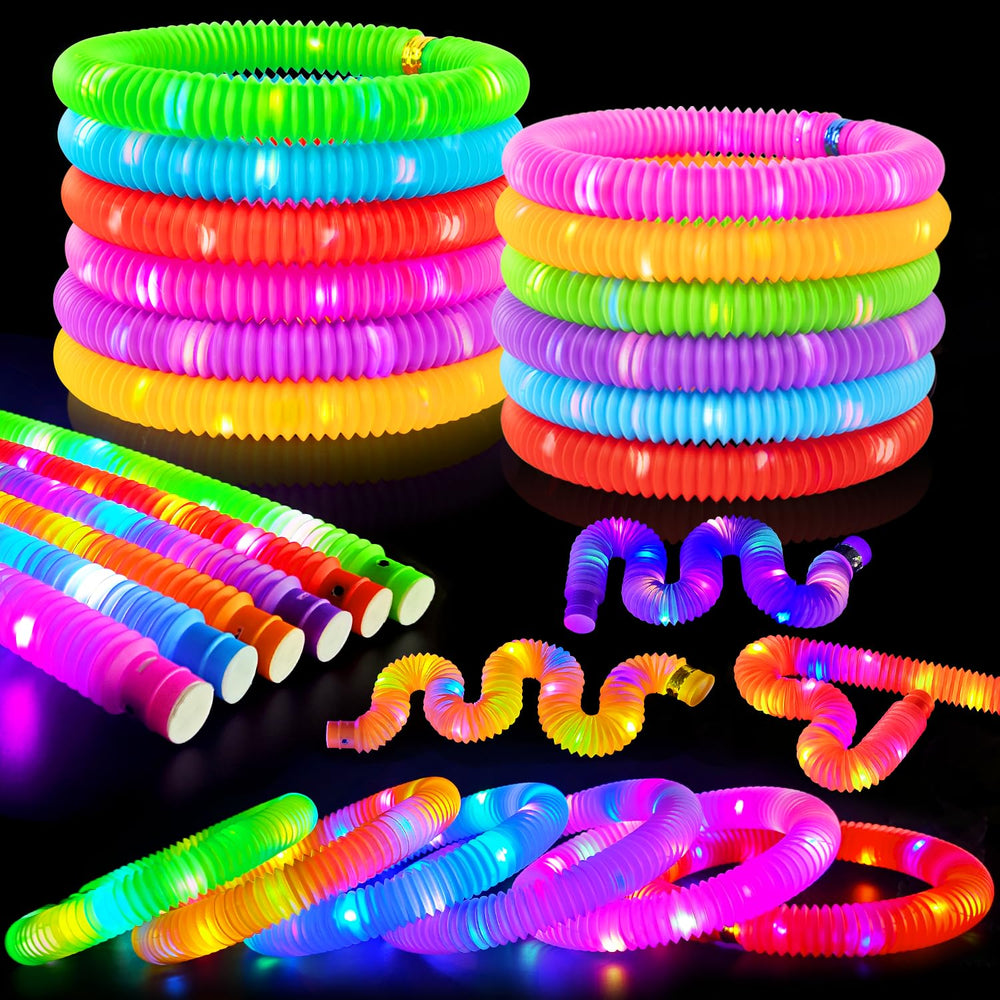 Kannove Glow Sticks Wands color pack for six bright play colors.