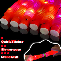 Kannove light-up pop tubes stretch and twist for playful sounds and interactive fun.