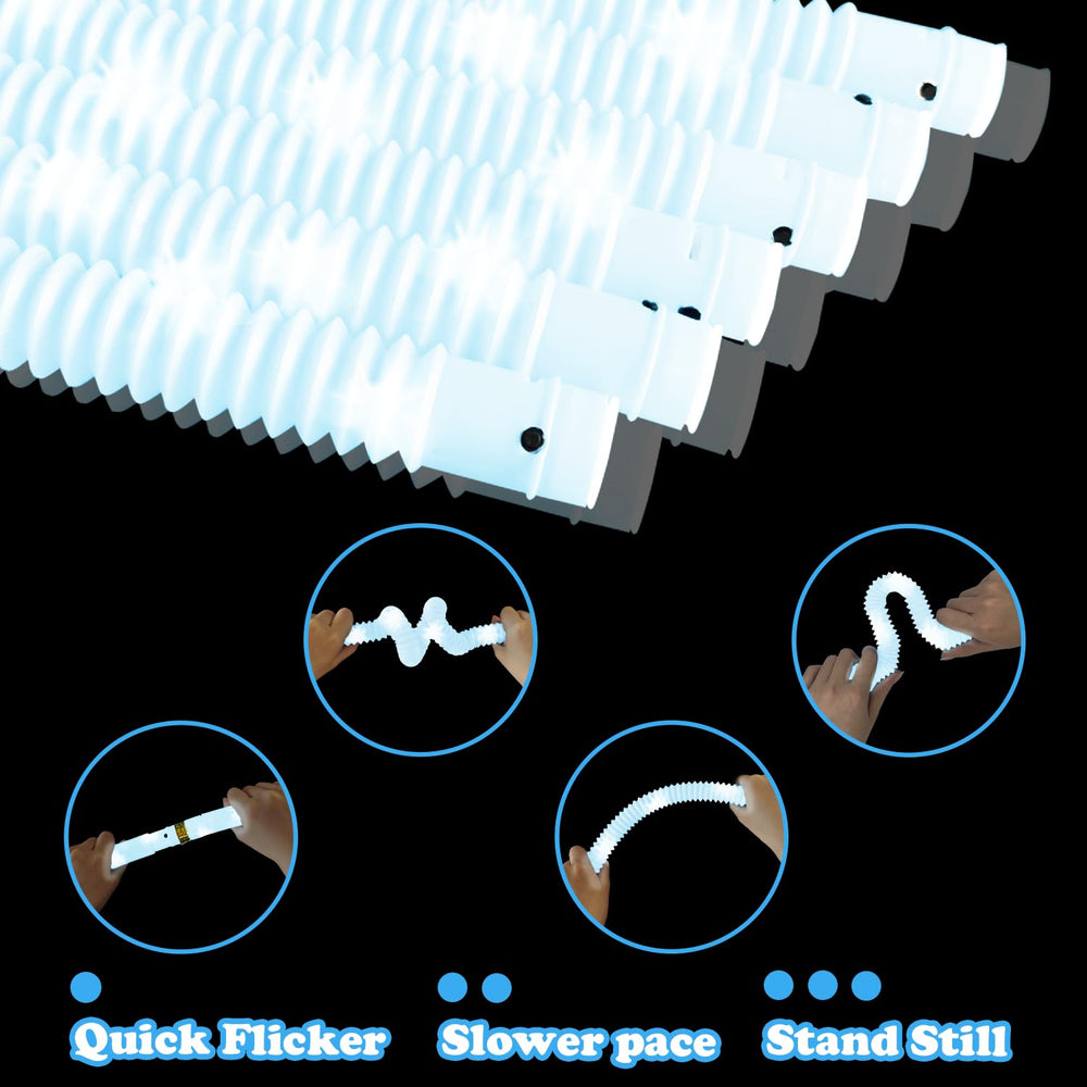 Kannove light-up pop tubes for stretchable play and laughter.