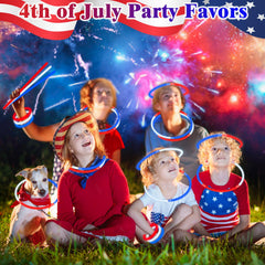 Kannove patriotic party favors ready for easy sharing at celebrations.