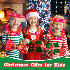 Kannove red glow sticks linked into bracelets or necklaces for stylish party flair.