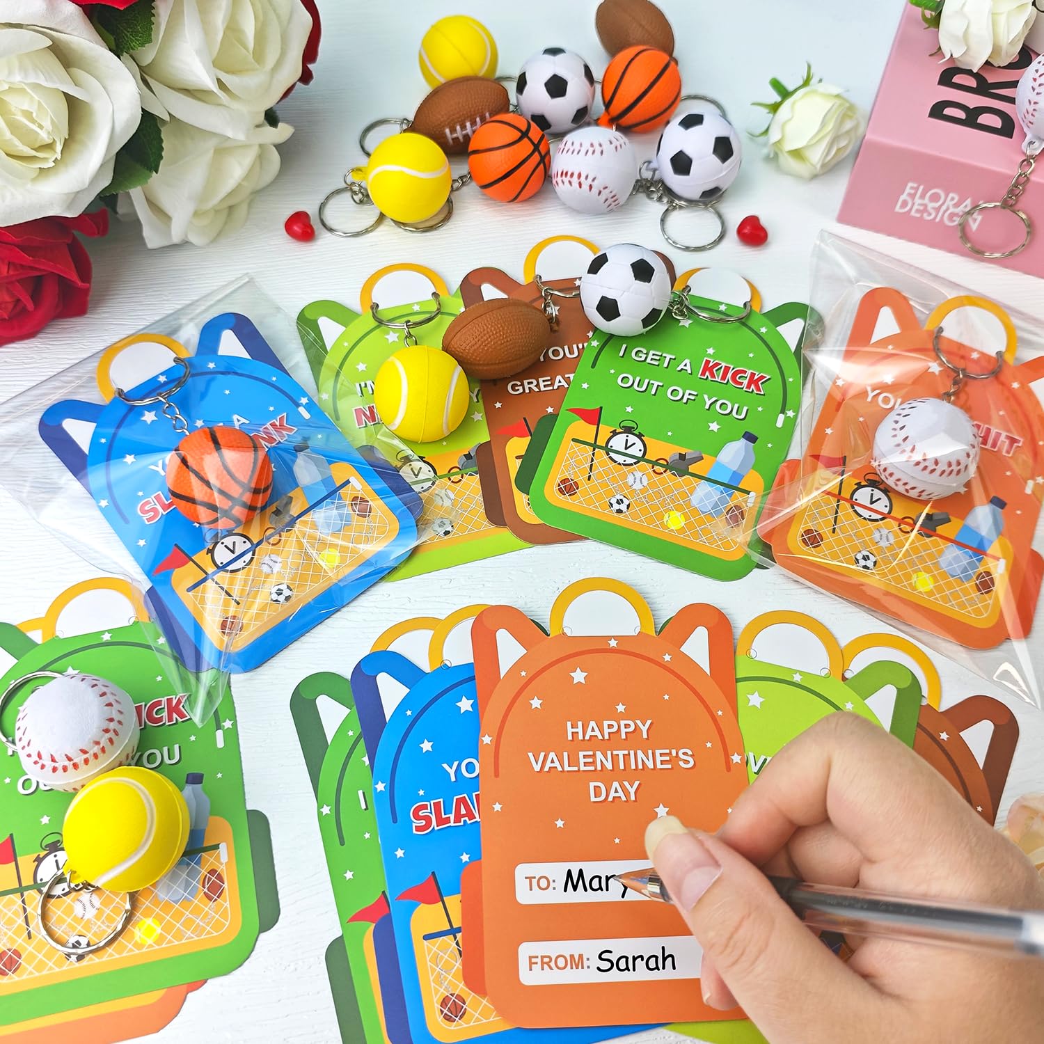 Kannove soccer ball keychain suitable for non-food prize swaps.
