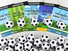 Kannove soccer valentines stress ball keychain ready for classroom exchanges and gifts