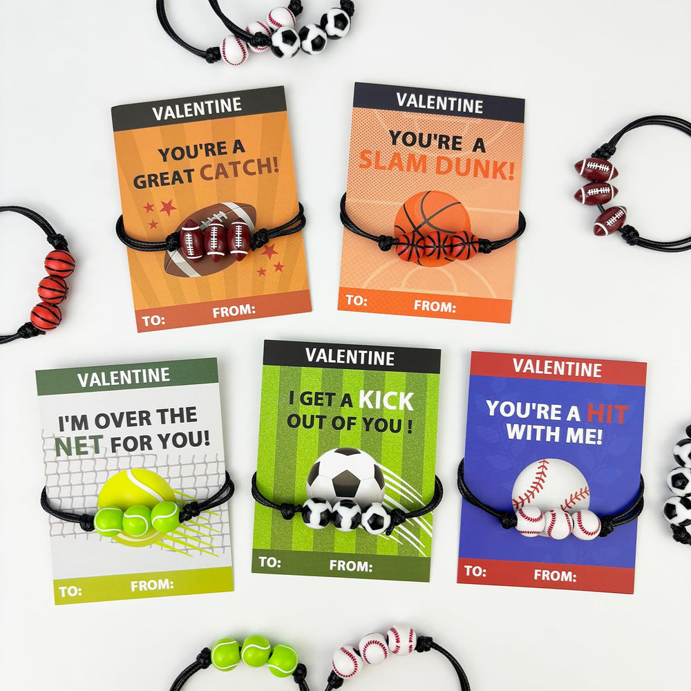 Kannove sport bracelets collection in bright colors for classroom Valentine exchanges
