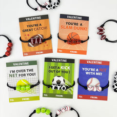 Kannove sport bracelets collection in bright colors for classroom Valentine exchanges