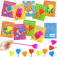 Kannove valentines cards with hearts sticky hands for classroom exchanges and easy gifting