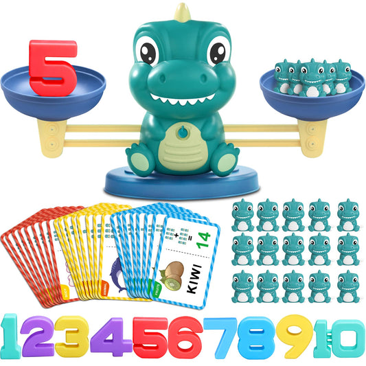 Kaodezhu dinosaur balance toy with colorful weights supports early math exploration