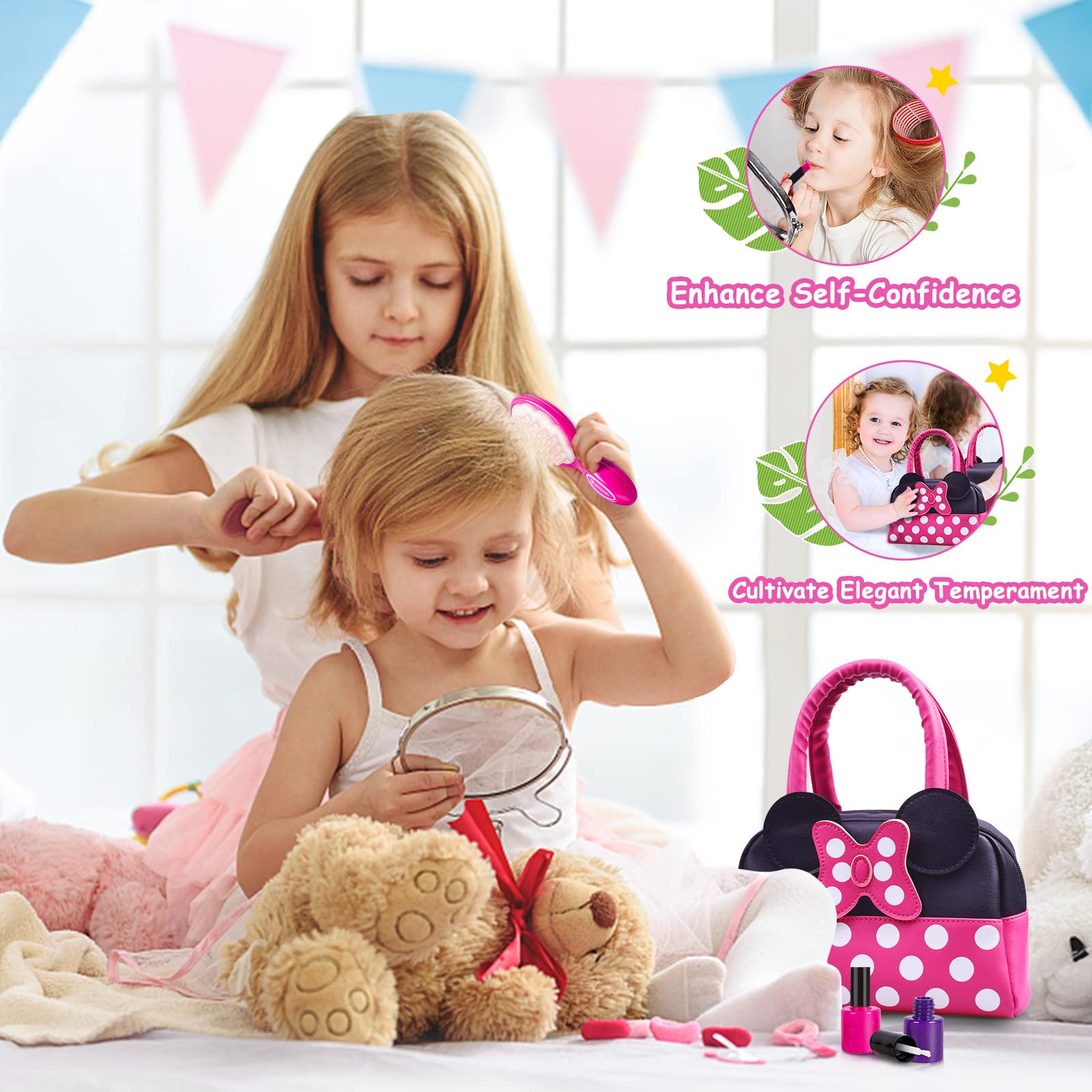 Kaodezhu makeup toy collection – safe, non-toxic props for creative dress-up.
