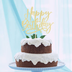 Kaoenla golden cake topper for weddings and anniversaries adds luxury