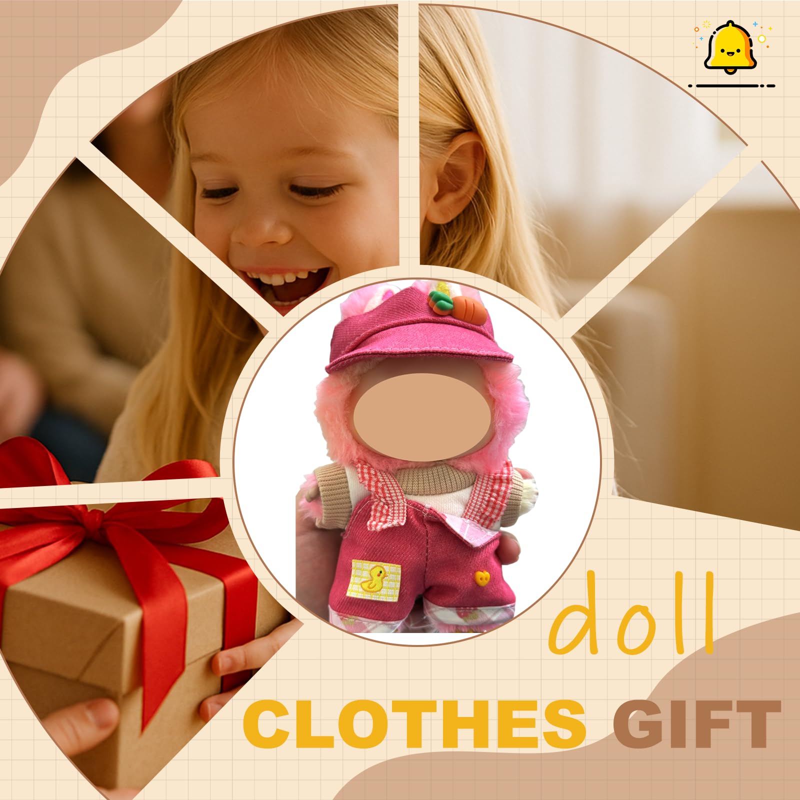 Kapand Labubu complete outfit laid out for easy gifting.