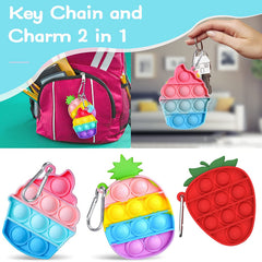 Kapibarasensei twelve-pack bubble pop set provides varied shapes for shared fun.