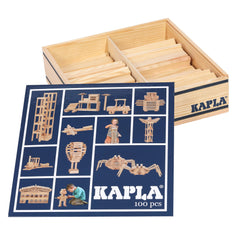 KAPLA box-100-building-planks close view highlights uniform size and modular construction