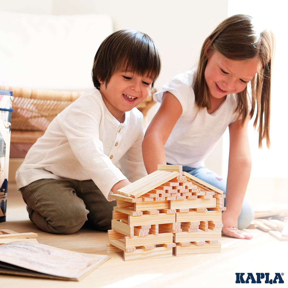 KAPLA creative ideas book included to inspire new projects.