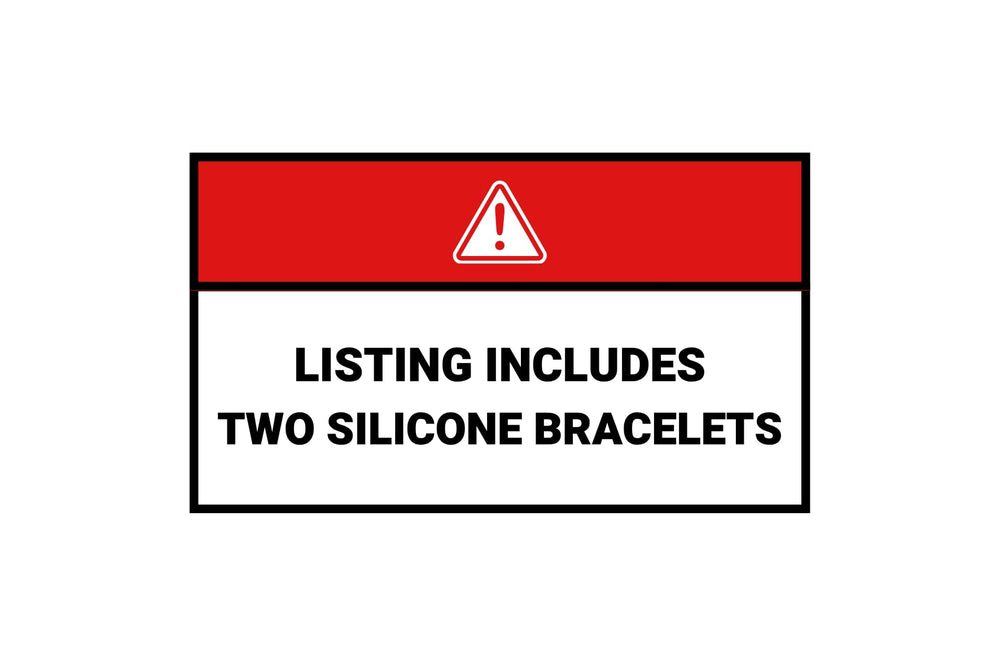 Kappa Alpha Psi silicone bracelet set red two-pack laid out for events and gifts.