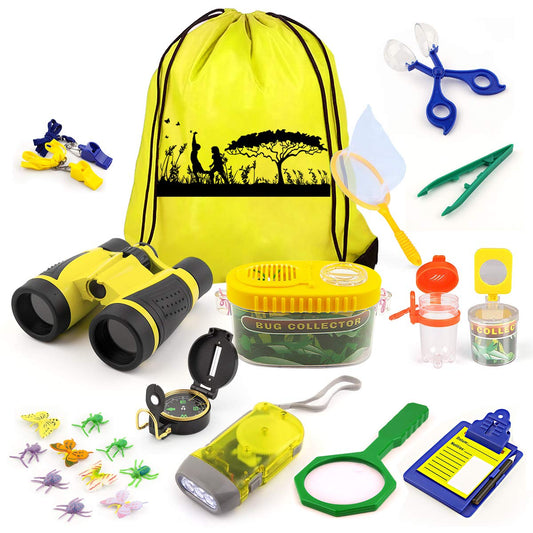 Kaqinu Outdoor Explorer Kit binoculars for curious kids to spot wildlife during adventures