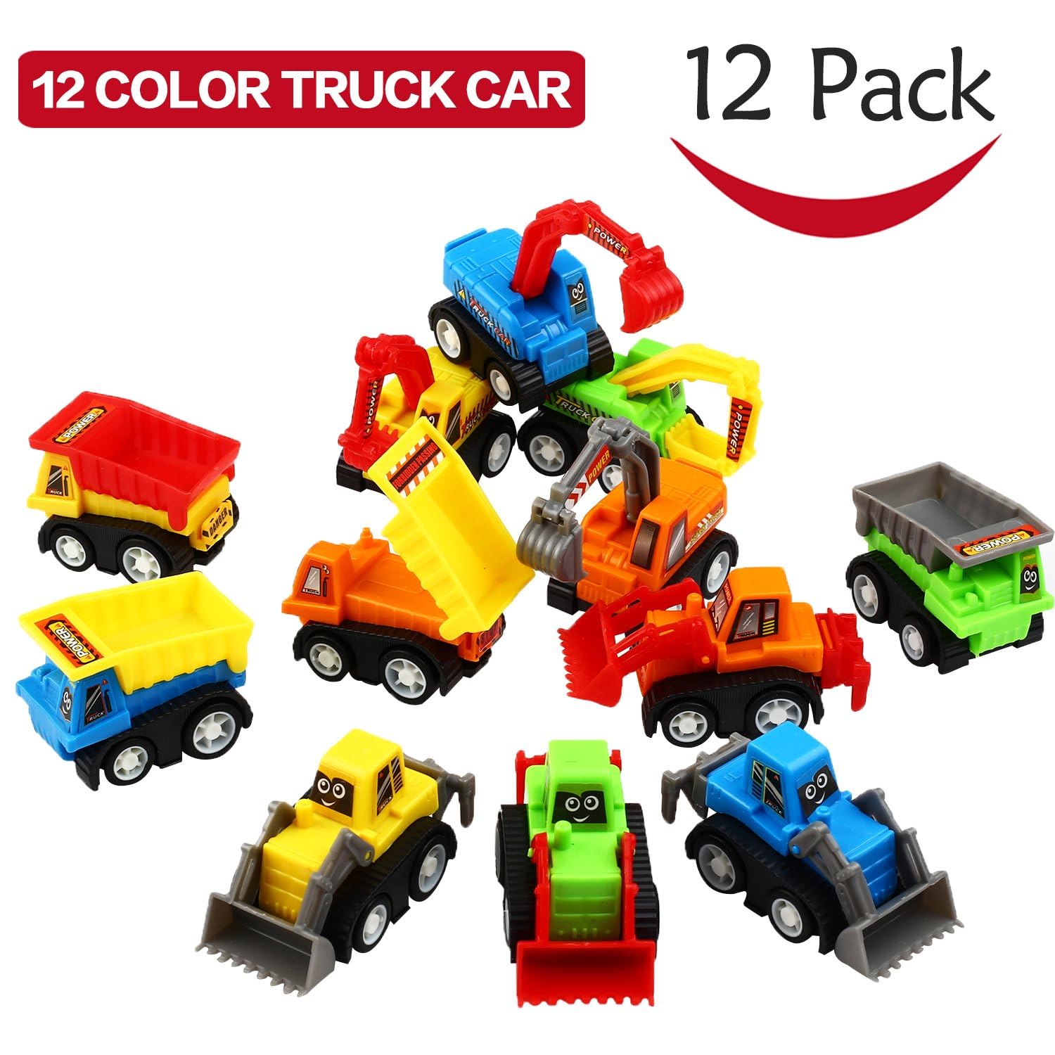 KarberDark mini truck set with 12 pieces supports imaginative construction play.