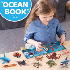 KarberDark sea turtle figure, great for color recognition during playtime.