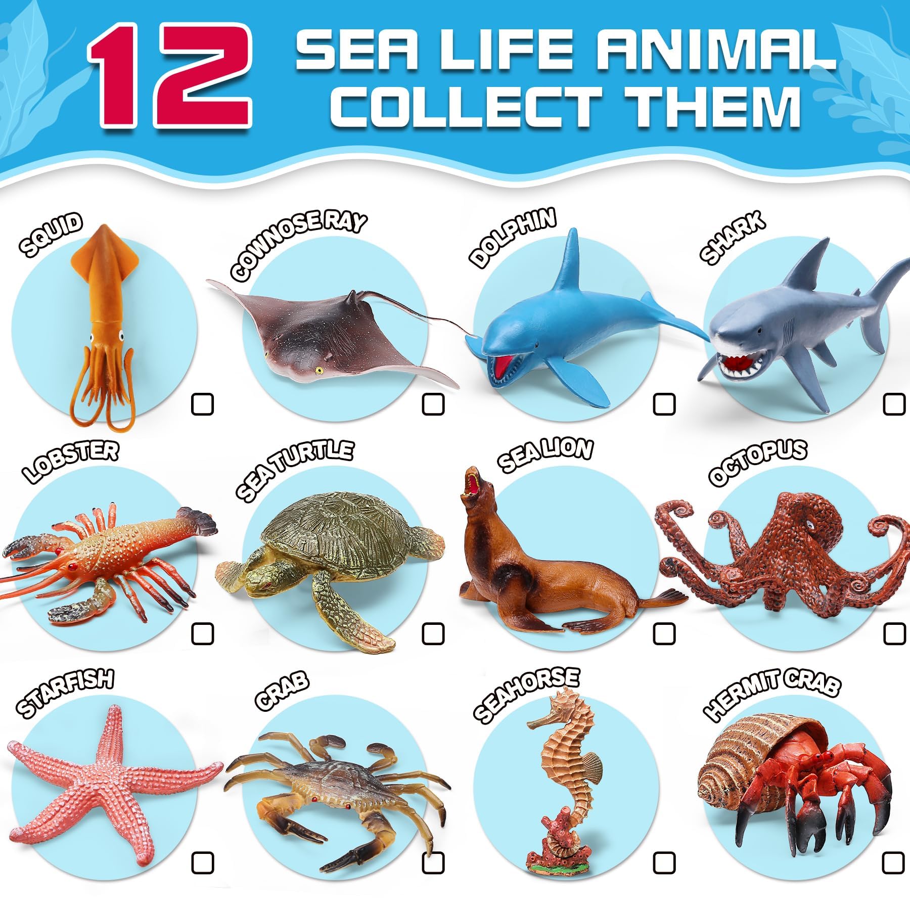 KarberDark starfish figure, bright among seashells for sensory exploration.