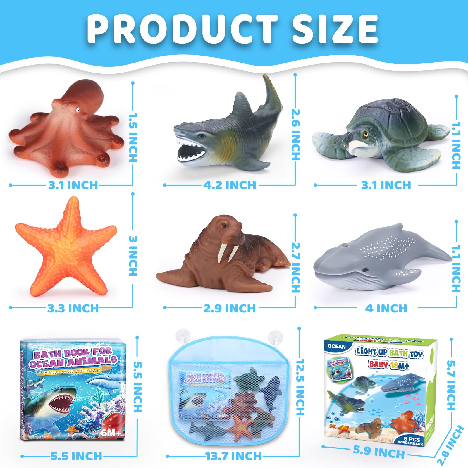 KarberDark light-up octopus bath toy sparks exploration and color-filled baths.