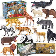 KarberDark lion figure with textured paint for imaginative play and animal name learning