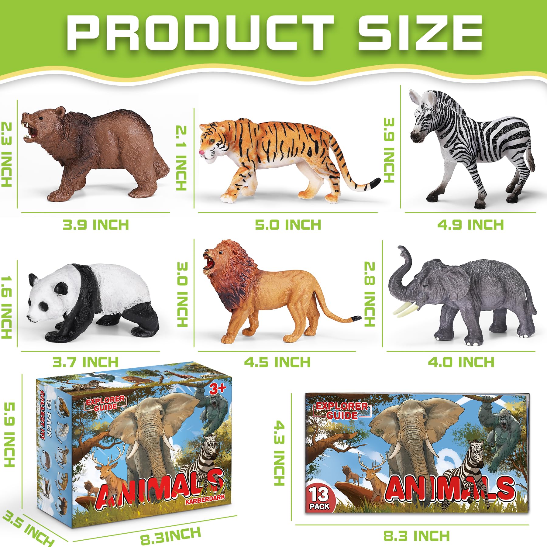 KarberDark zebra figure with lifelike stripes for storytelling and scene building