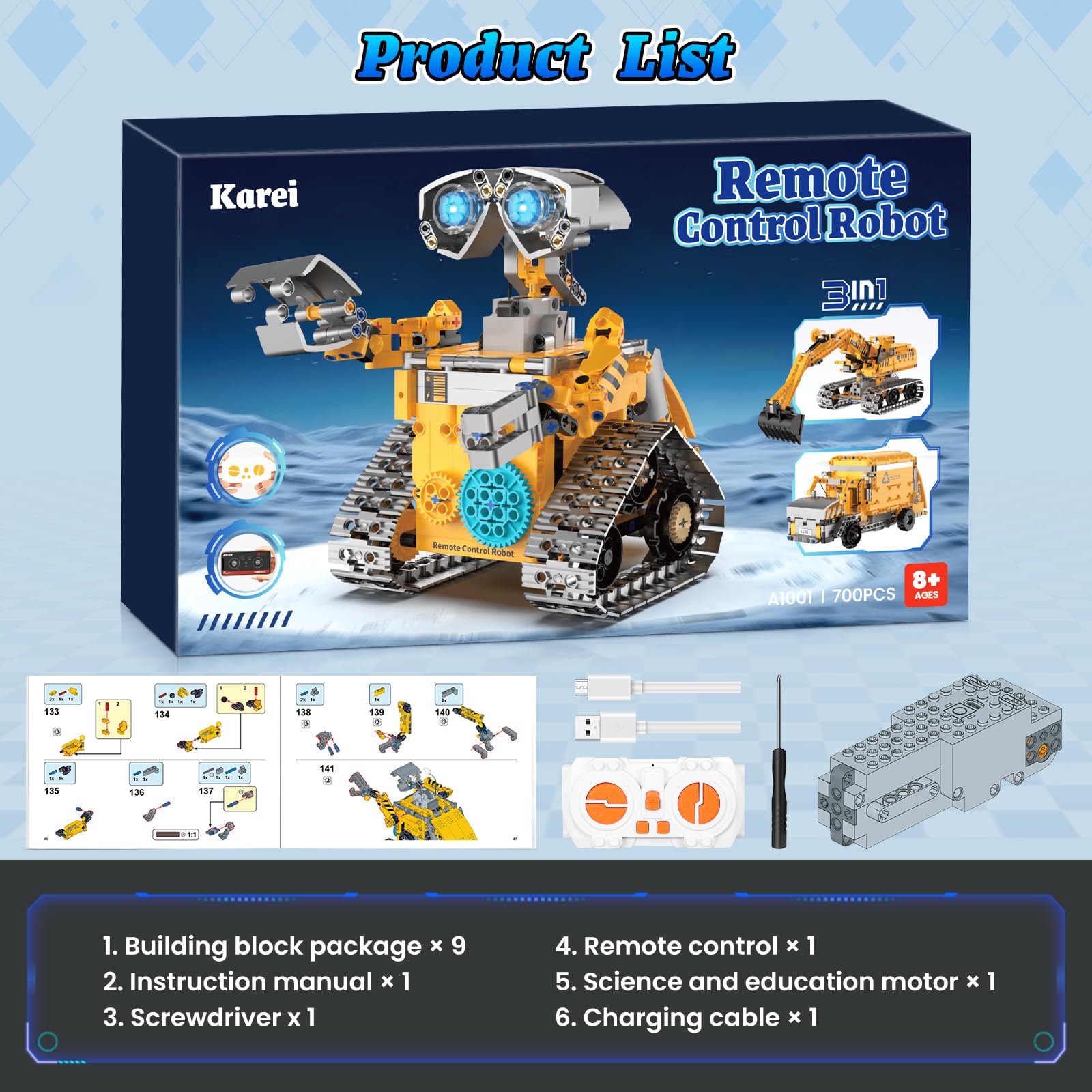Karei eco-friendly ABS plastic parts designed for durable play.