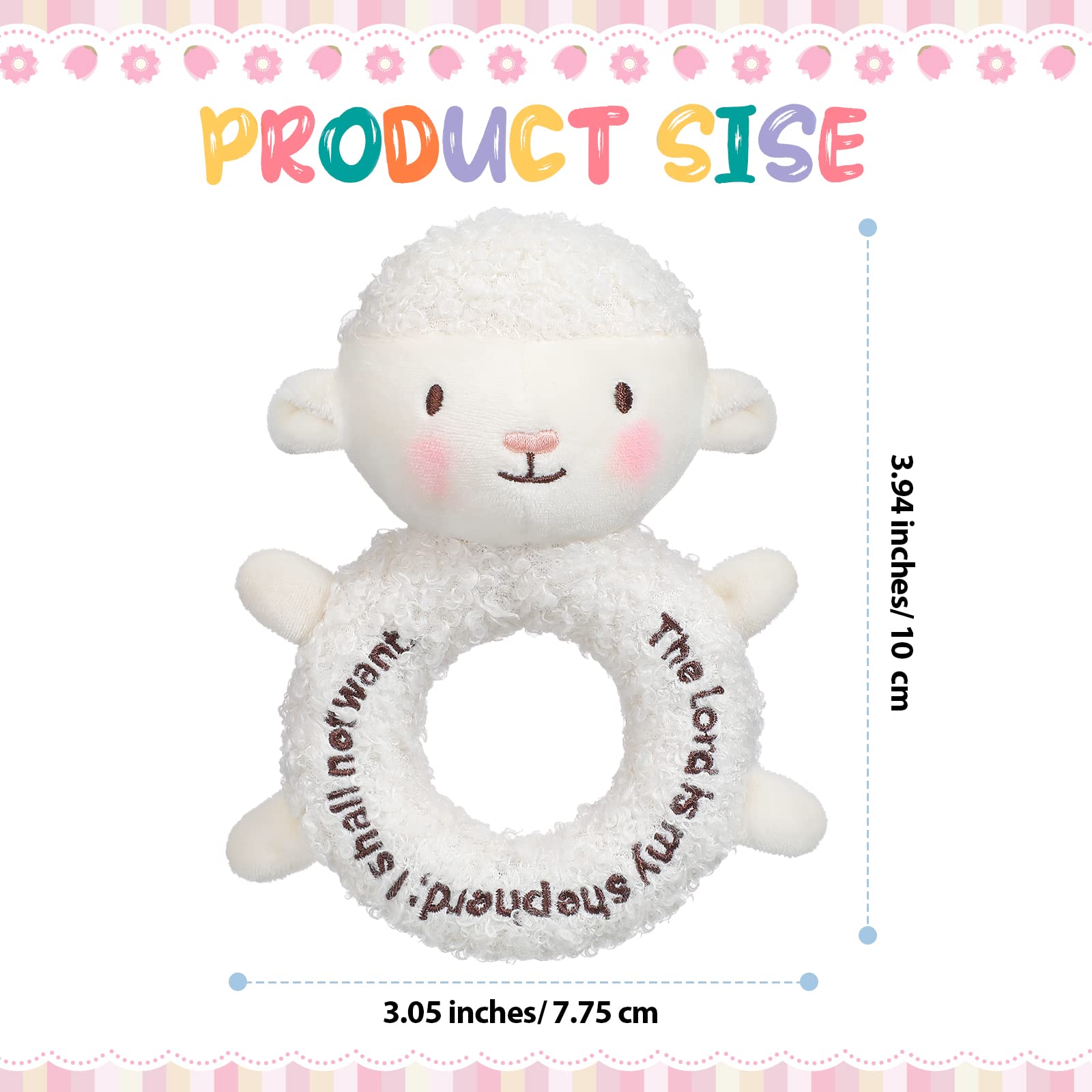 Karenhi lamb plush, perfect baptism or baby shower gift.