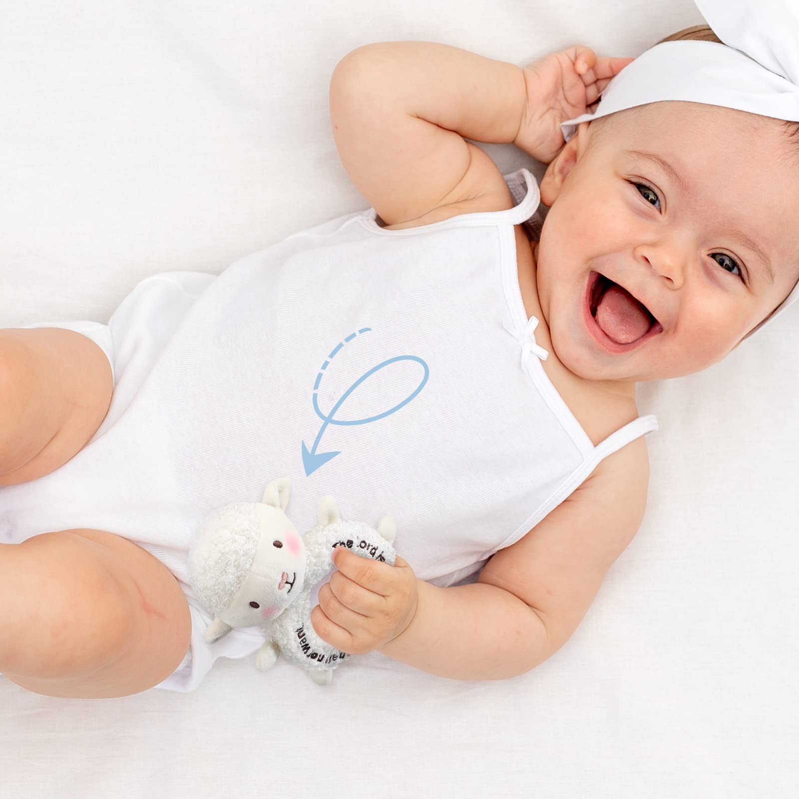 Karenhi soft plush lamb, skin-friendly fabric for everyday play.