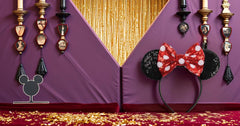KARETT glitter-decoration headband highlighting festive shimmer.