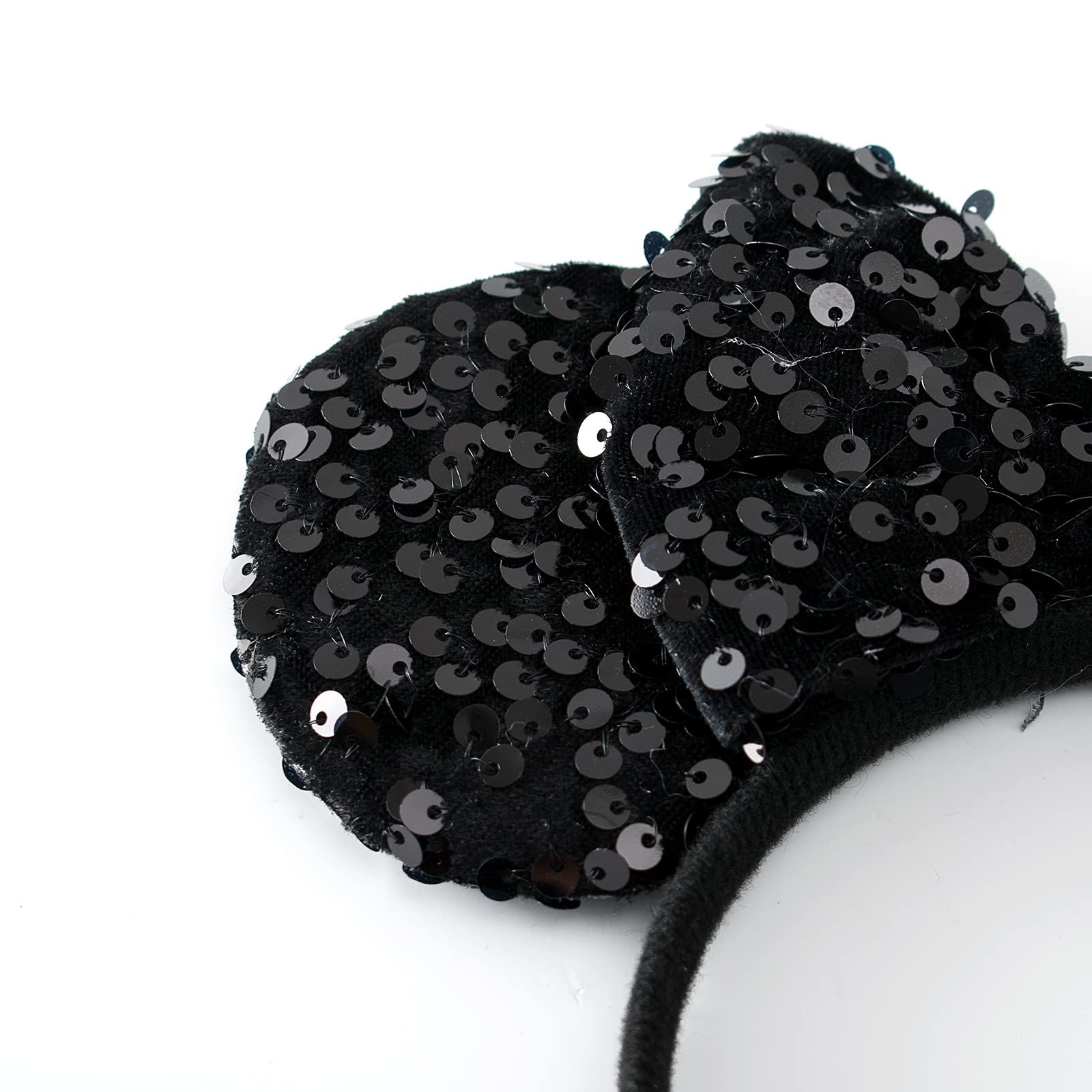 KARETT Mini Mouse Ears Bow Headband, adorable detail for photos and events.