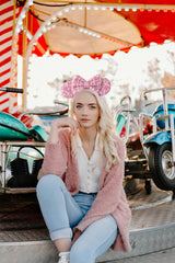 KARETT mouse ears headband front view, perfect for party costumes.