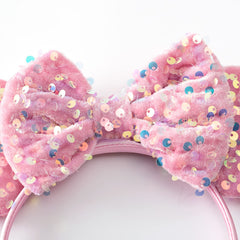 KARETT mood-lit party accessory, mouse ears headband with shiny detailing.