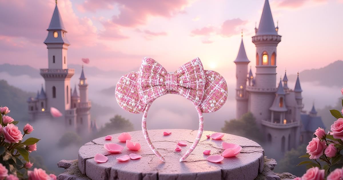 KARETT Mouse Ears Headband showcasing party outfit styling under lights.