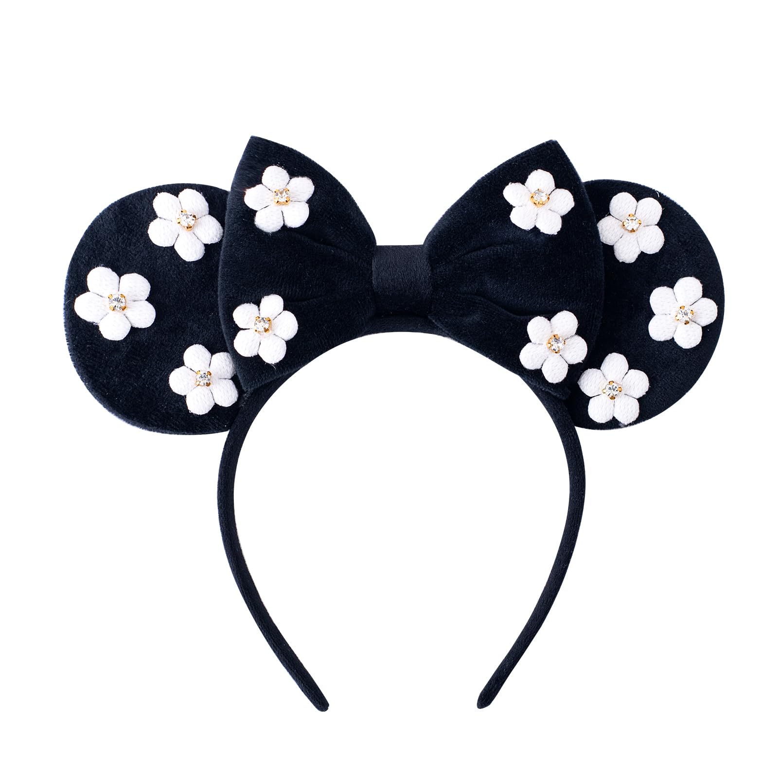 KARETT Mouse Ears Headband sparkle close-up for party fun